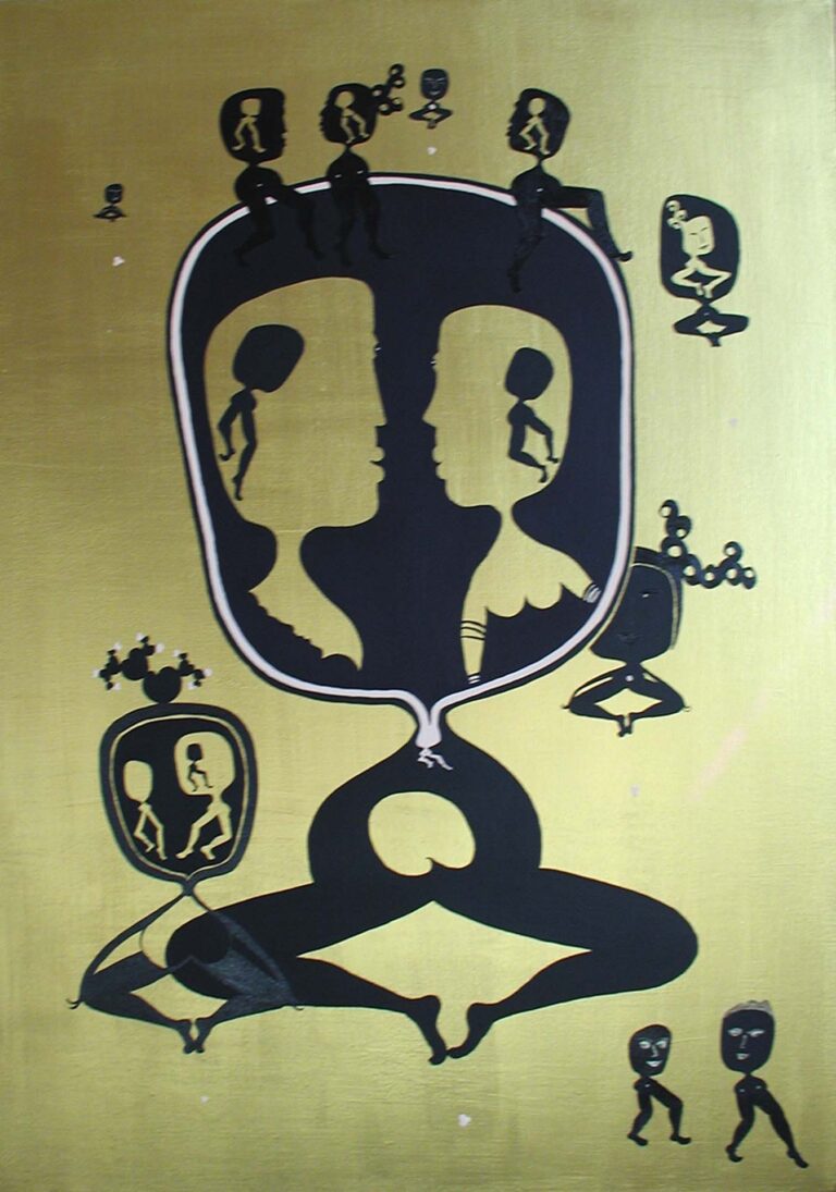 Visuman, Erdton 2, 100 x 70 cm, Acryl auf Leinwand, 2006